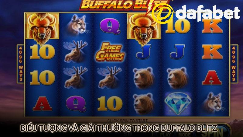 Biểu tượng và giải thưởng trong Buffalo Blitz